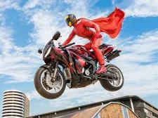 Real Motorbike Super Hero Stunt 3D